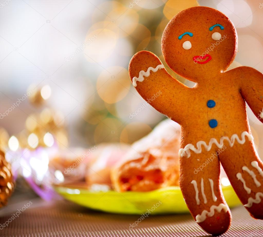 Gingerbread Man. Christmas Holiday Food