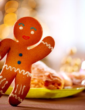 Zencefilli kurabiye adam. Noel tatil gıda
