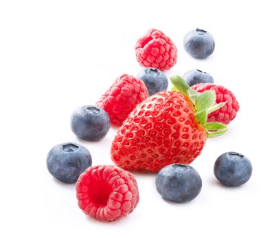 Beyaz arka plan üzerinde izole meyve. Berry