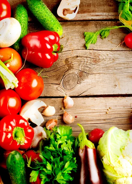 Verduras orgánicas saludables. Alimento biológico —  Fotos de Stock