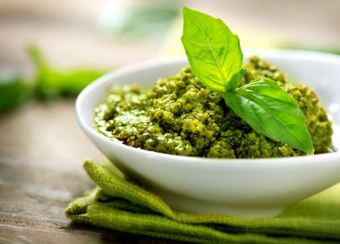 pesto sos. İtalyan mutfağı