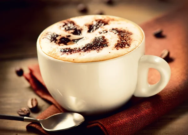 Cappuccino. Cup of Cappuccino Coffee — Stock Photo, Image