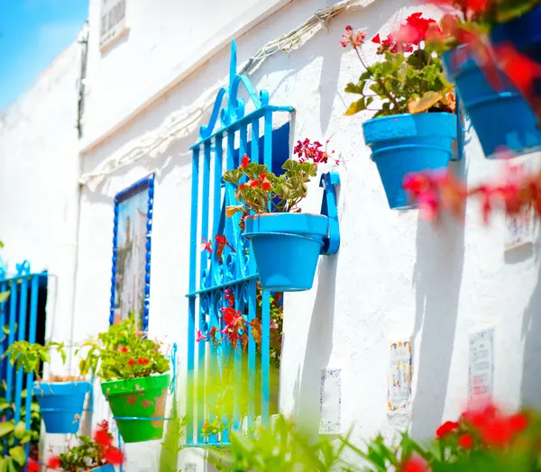 Torremolinos. Costa del Sol, Andaluzia. Aldeia branca típica — Fotografia de Stock