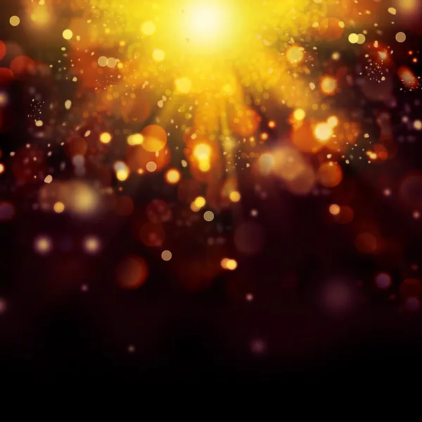 Altın neşeli Noel arka plan. Altın soyut bokeh