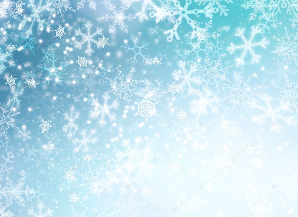 Winter Holiday Snow Background. Christmas Abstract Backdrop