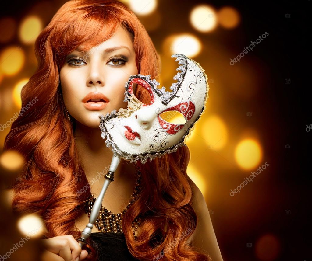 Beautiful Woman with the Carnival mask Stock Photo by ©Subbotina 36297953