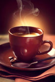 káva. šálek kávy closeup. espresso