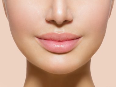 Beautiful Perfect Lips. Sexy Mouth Closeup clipart