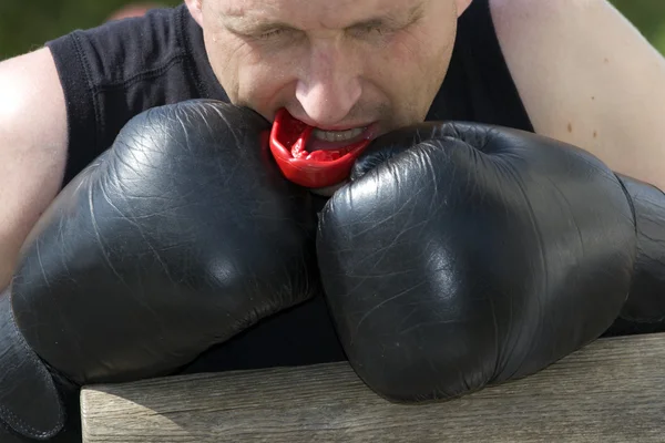 Man after to boxing — Stock Photo, Image