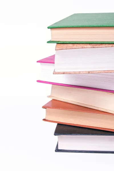 Stack of books isolated on white — Stock Photo, Image