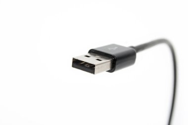 telefon şarj kablosu. beyaz izole