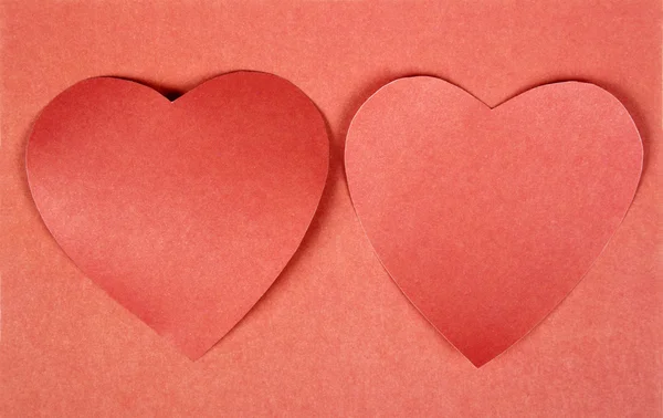 Hearts from paper. Valentine — Stock Photo, Image