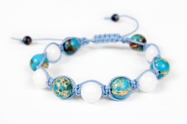 Blue bracelet shamballa clipart