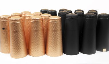 bir şampanya için kapsül