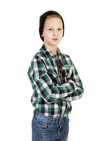 Boy in a cap — Stock Photo, Image