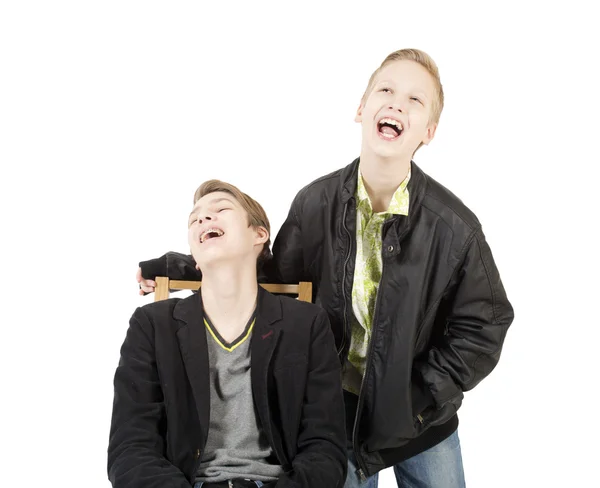 Brothers smiling — Stock Photo, Image