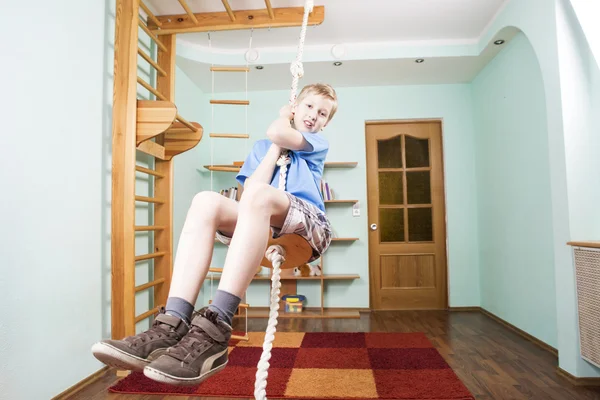 Boy in children room — Stock Photo, Image