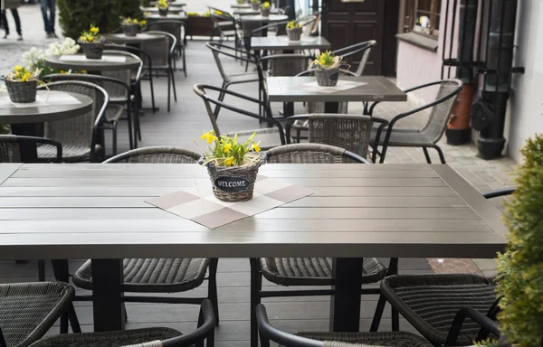 Interior of summer cafe. — Stock Photo, Image