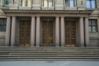 terk edilmiş bir şehir sokak. Avrupa.