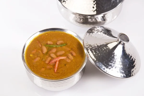 Rajma of rode kidney bonen, Indiase schotel — Stockfoto