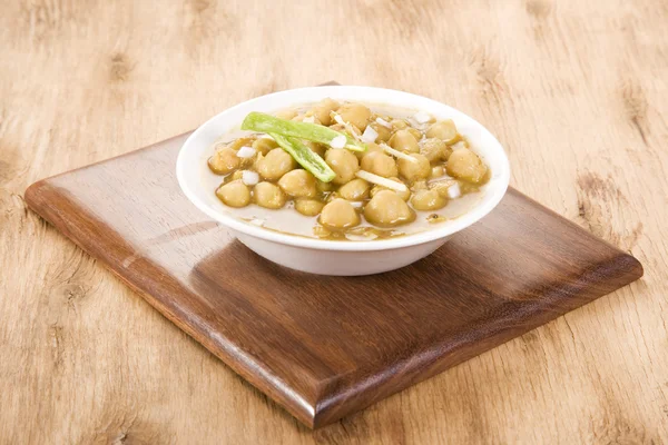 Chana Masala or Spicy Chick Peas — Stock Photo, Image