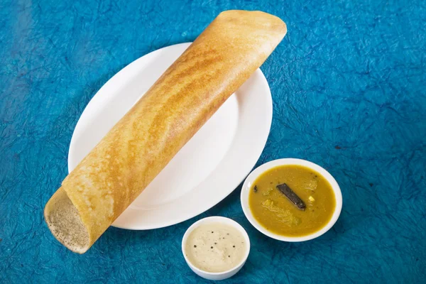 Indian Snack Masala Dosa — Stock Photo, Image