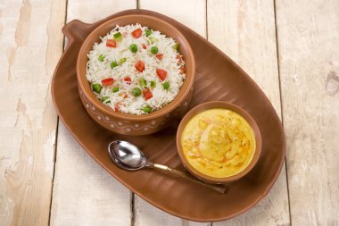 Vegetable Pilau or Indian Biryani clipart