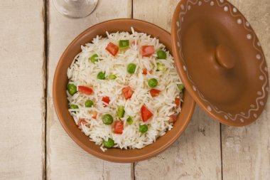 sebze pilav ve sebze Hint biryani