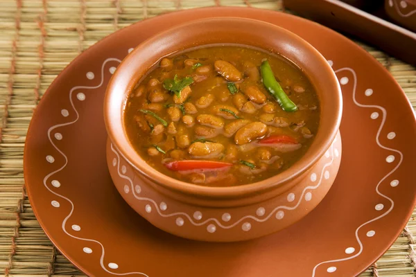 Rajma veya kırmızı barbunya fasulyesi, Hint yemeği — Stok fotoğraf