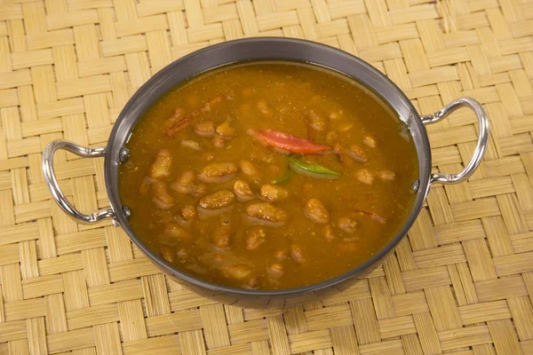 Rajma nebo červené fazole, indický pokrm — Stock fotografie