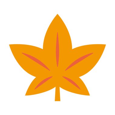 Akçaağaç yaprağı, basit tasarım simgesi, illüstrasyon