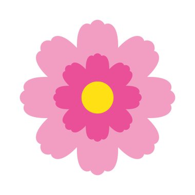 Pembe evren, basit tasarım ikonu, illüstrasyon