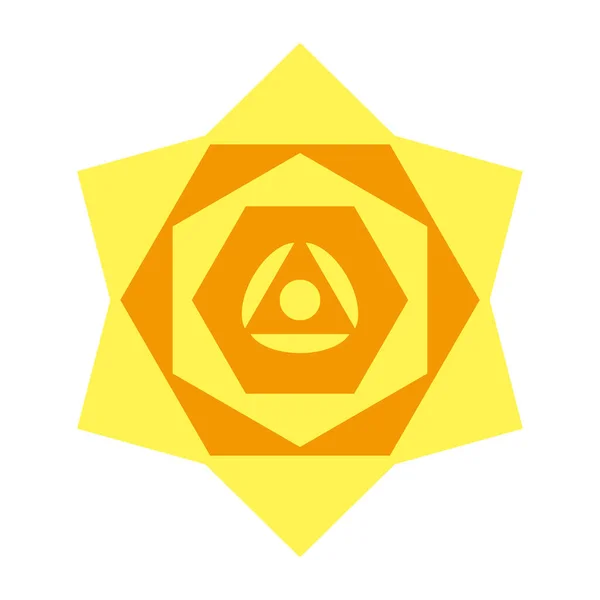 Żółta Róża Ilustracja Ikony — Zdjęcie stockowe