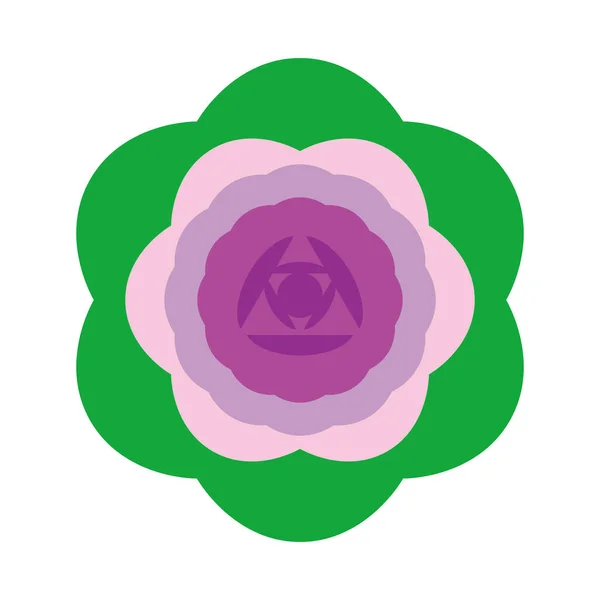 Ornamental Cabbage Simple Design Icon Illustration — 图库照片