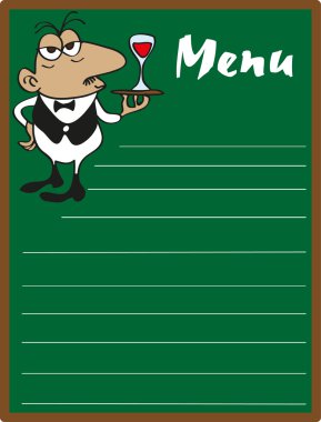 Template designs of menu