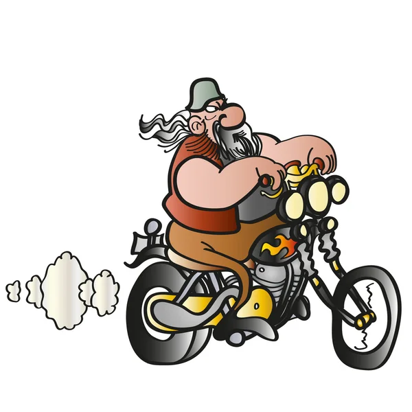 Moto de dibujos animados — Vector de stock