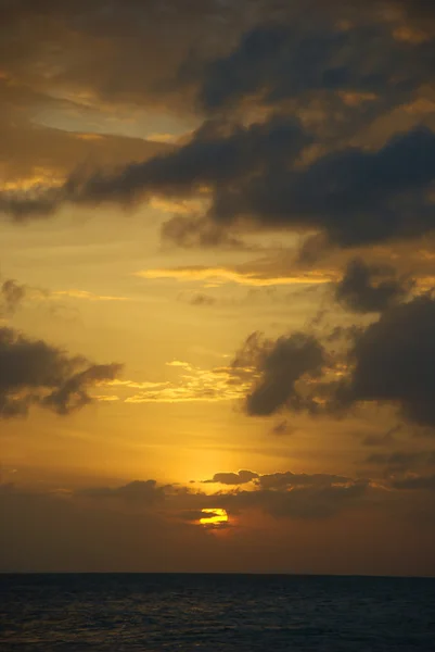 Sunset in Jericoacoara beach — Stock Photo, Image