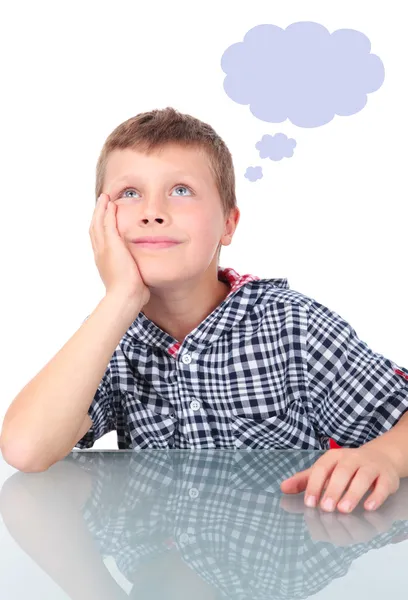 Young boy thinking — Stock Photo, Image