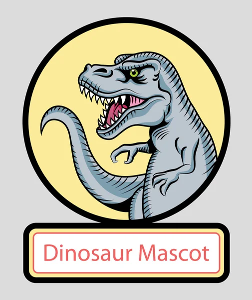 Dinosaur mascot vector — Stock Vector