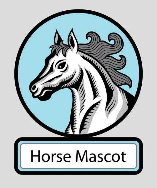 Horse mascot vector — Stock Vector