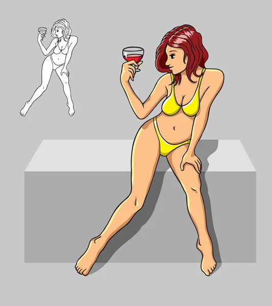 Sexy Bikini Illustration 3