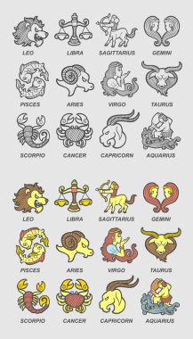 Zodyak simgeleri kroki