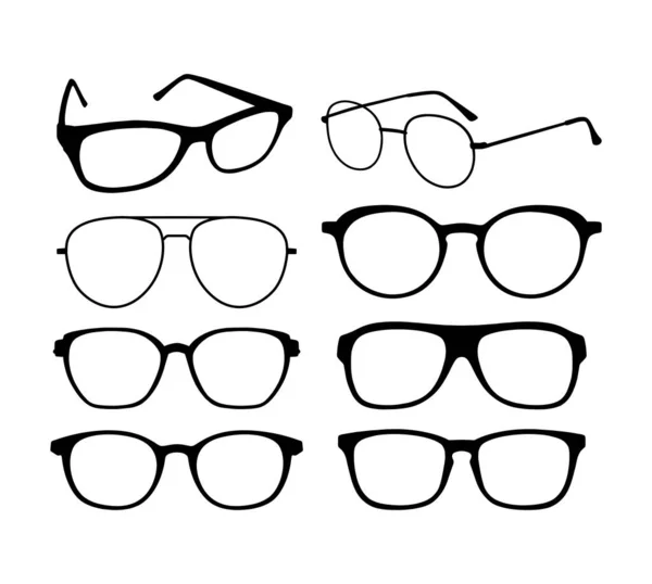 Gafas Diseño Buen Uso Para Cualquier Diseño Que Desee Fácil — Vector de stock