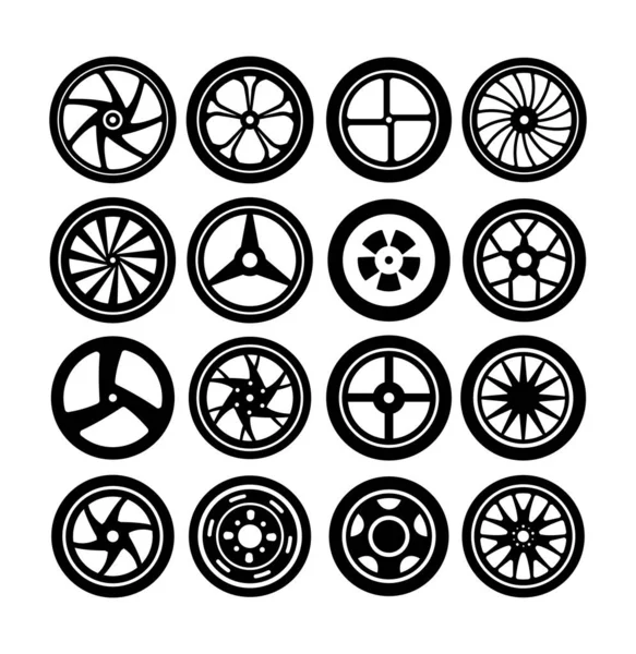 Wheel Tire Symbol Illustration Good Use Symbol Sign Logo Icon — Stock Vector