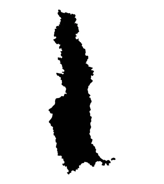 Lundy Ostrov Silueta Region Území Černý Tvar Stylu Ilustrace Dobré — Stockový vektor