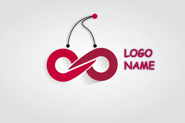 Logo Company Red Cherry — Stockvector