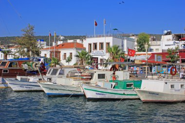 balıkçı tekneleri Harbour, Türkiye
