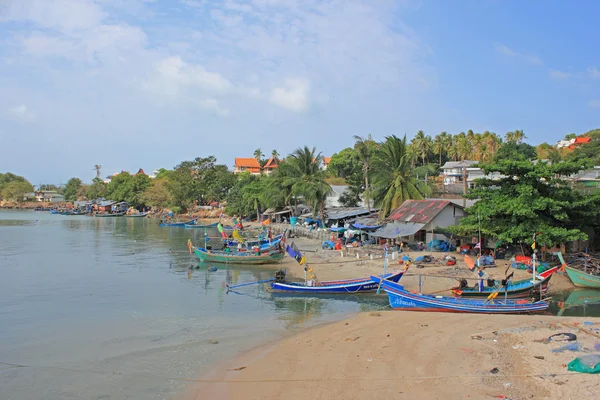 Rybářská vesnice, koh samui, Thajsko — Stock fotografie