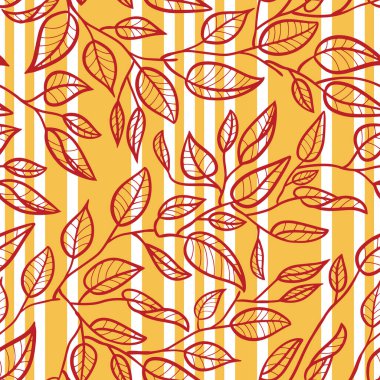 Basit çizgili sanat yapraklarının kusursuz yüzeysel desenli güzel bir tasarımı. Doğadan esinlenilmiş zarif bir grafik tasarımı. Sanatı tekrarlayan minimalist bir model..