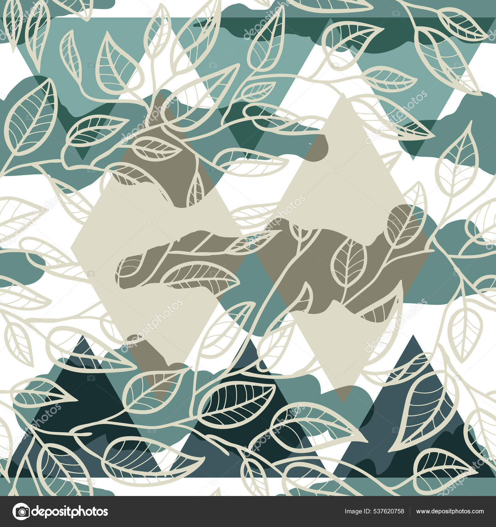 Belo Design Padrão Superfície Sem Costura Folhas Arte Linha Simples — Foto  © zarya_kiqo #537620758, image size:1600x1700